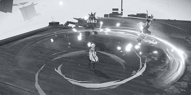 特殊スキル「流葉斬り」