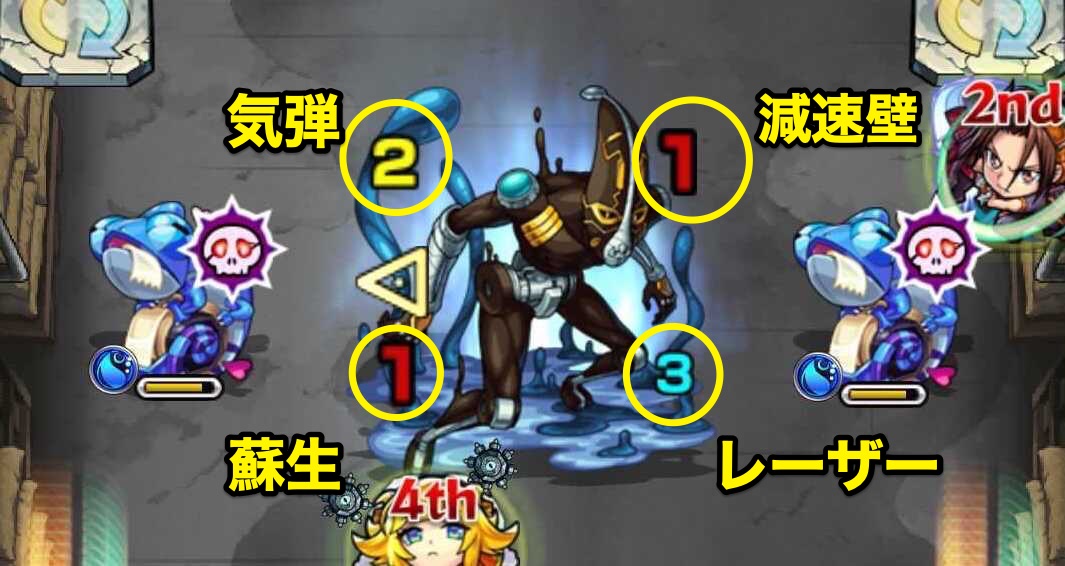 フー・ファイターズ 攻撃パターン