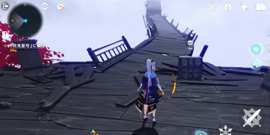 風域を移動後、戦闘を行う。戦闘後宝箱を入手可能