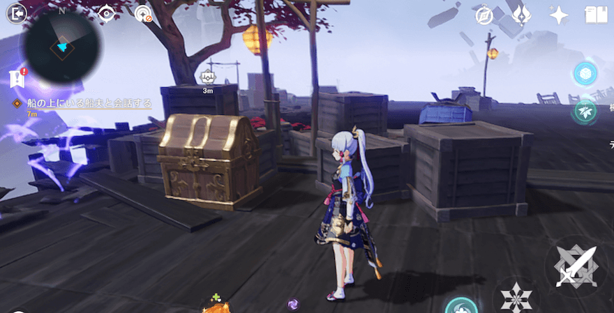 祠の後ろにある宝箱も忘れず入手