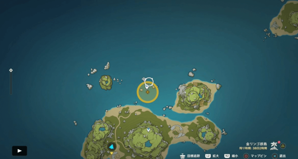 指定されたエリア