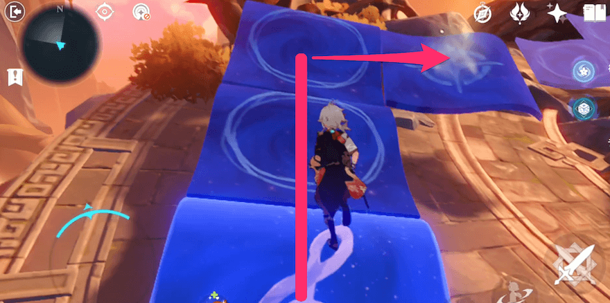 風域で移動後、奏音のパネルをクリアする