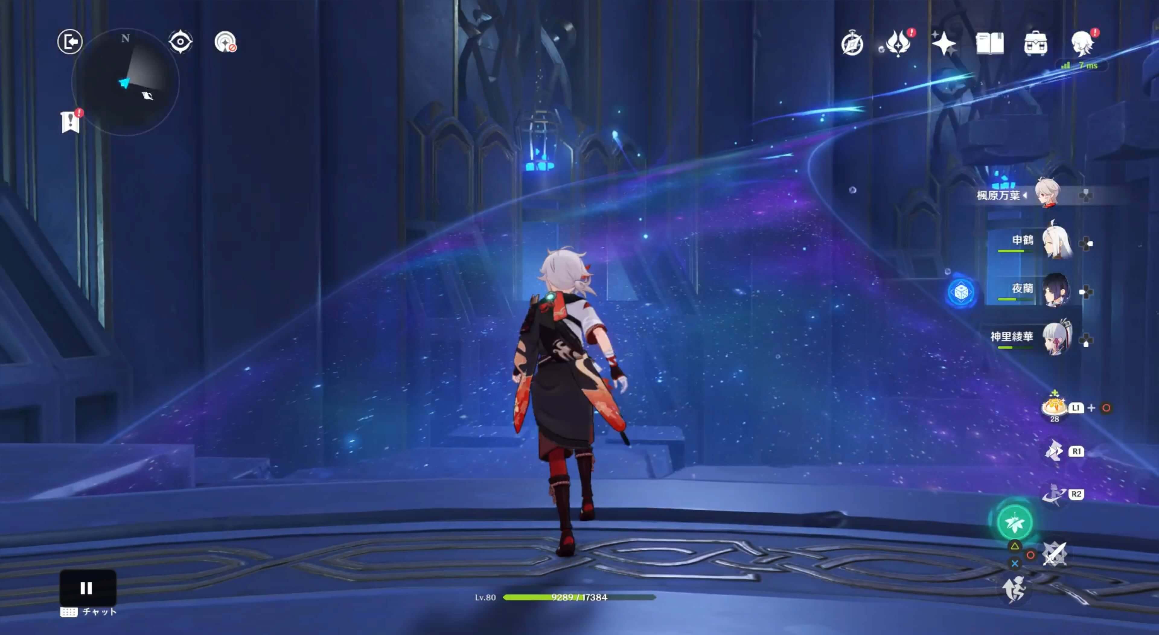 奥の部屋に進み星の道を登る