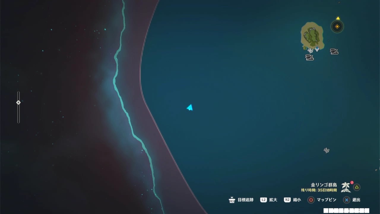 四ツ礁の宝探しの場所