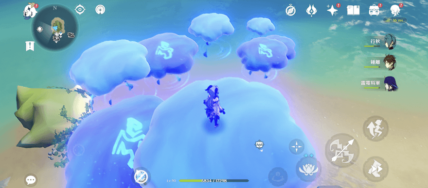 一度クリアしたクラゲギミックは消えてしまう