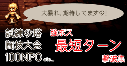 強ボス最短ターン撃破集