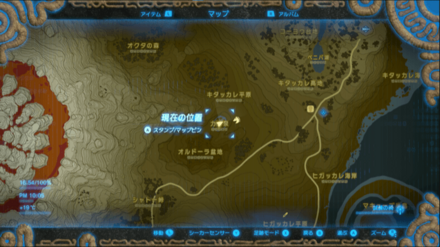 力の泉の女神像の場所マップ詳細