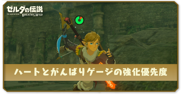 ハートとがんばりゲージの強化優先度