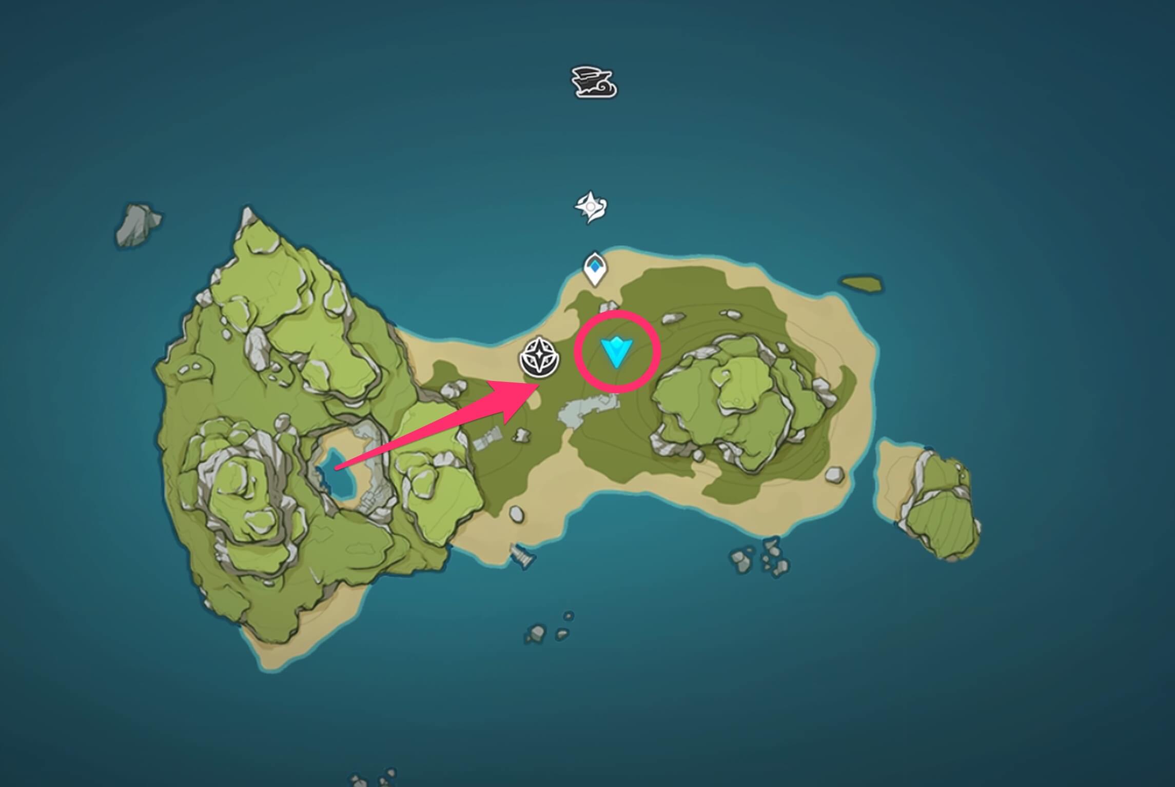 スターパレス近くにある宝箱に向かう