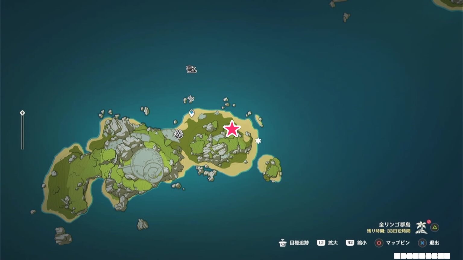 星光凝核のマップ