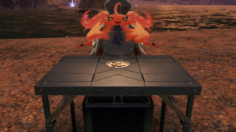 休憩ポイントで料理ができる