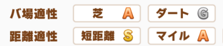 短距離Sか芝Sをつけるのが必須