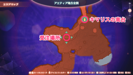 丘陵の朽ちた鉄巨神の詳細マップ