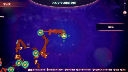 ペンテラス地方マップ