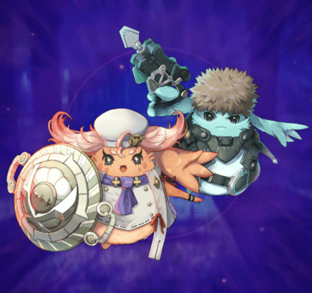 リク＆マナナの立ち絵