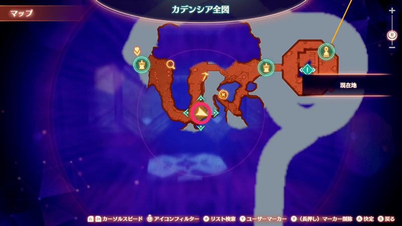 北ゲートキーのマップ