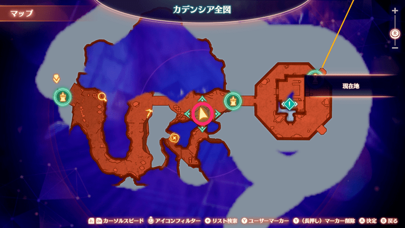 正面ゲートキーのマップ