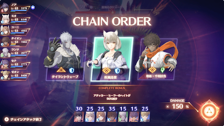 チェインオーダー1回目