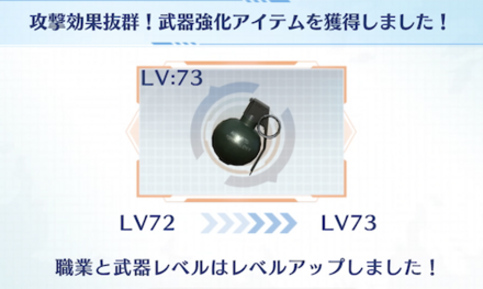 金枠武器以外を装備してしまった場合