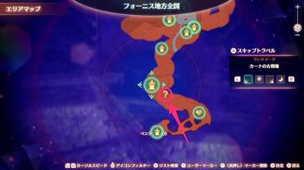 カーナの古戦場のマップ