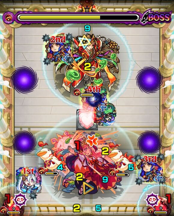 天魔の孤城1の間ボス33クロスドクロ処理後