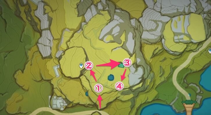 全体の隠れる場所