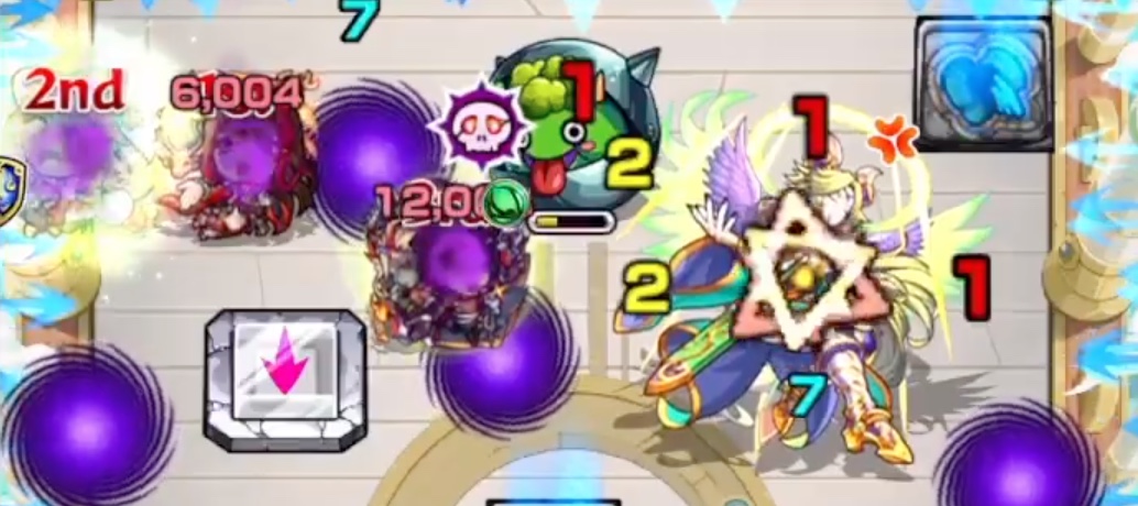 ドクロを倒して弱点効果アップさせる