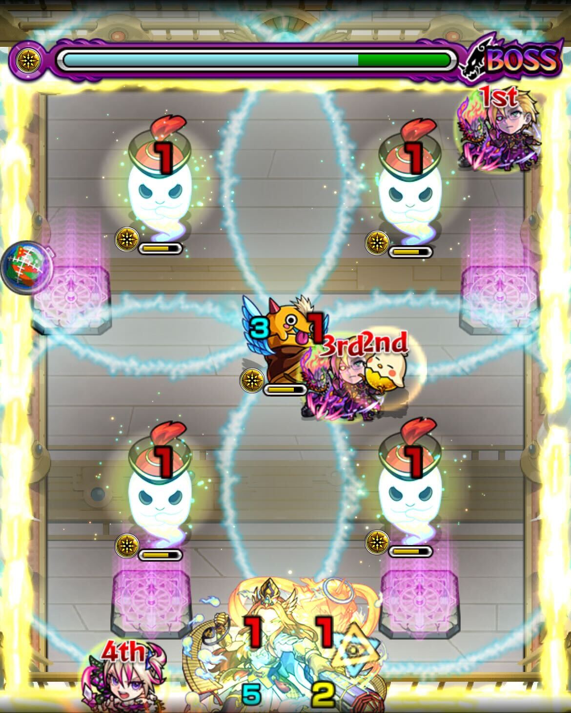 天魔の孤城5ボス1クロスドクロ処理後