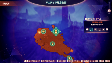 魔風のクジャータマップ