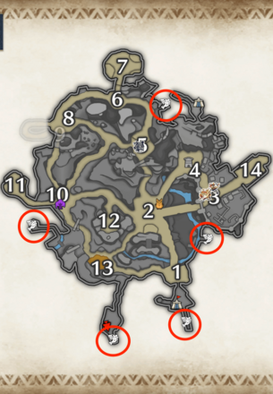 城塞高地　上層　全釣り場