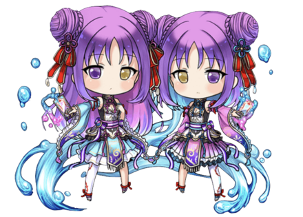 大喬＆小喬の初期イラスト