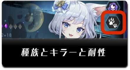 種族とキラーと耐性