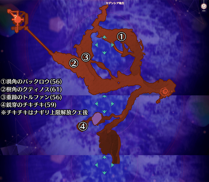 アエティア上層部のユニークモンスター