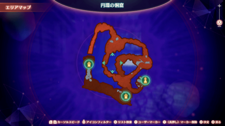 夜套のブラーディの出現場所マップ