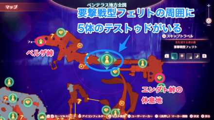 テストゥドの場所