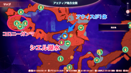 アウィスの場所