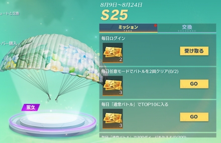 パラシュート