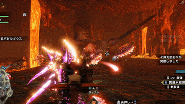 紅蓮滾るバゼルギウスの急な突進