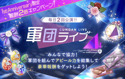 軍団ライブ報酬2倍キャンペーン