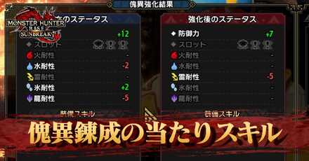 傀異錬成の当たりスキルのアイキャッチ