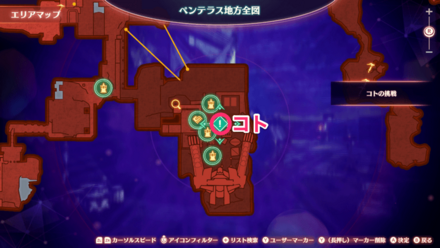 コトの挑戦の詳細マップ