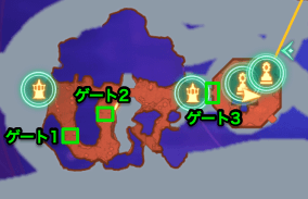 サーペイン港側のルート