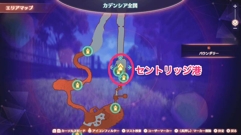 キャッスルへ向けての詳細マップ