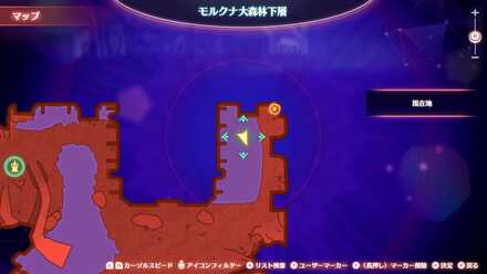 ハルモニウッドの場所マップ