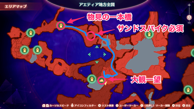 大観一望の寄りのマップ画像