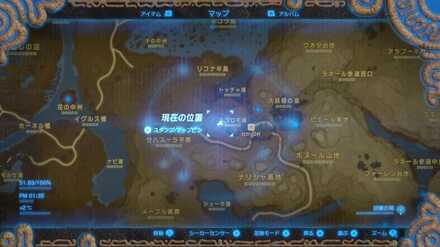 残心の小刀のマップ