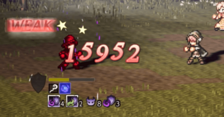 千鳥足の老傭兵 残りHP