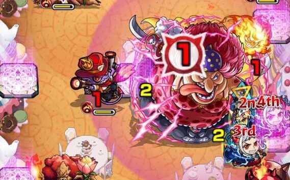 ビッグマムボスの左上の攻撃に注意