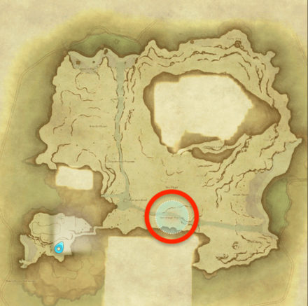 無人島の砂の採集場所画像