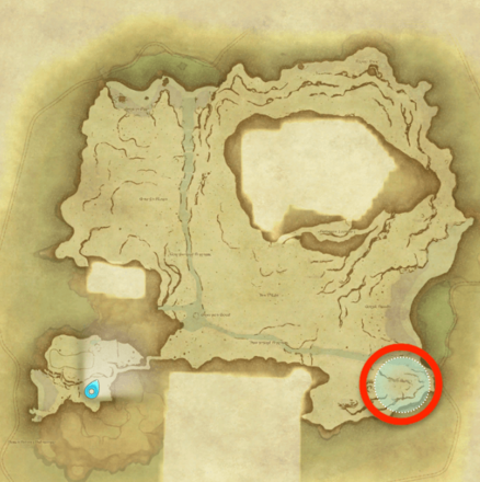 無人島の銅鉱の採集場所画像